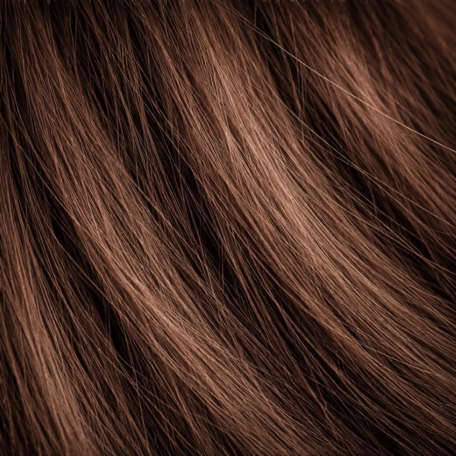 Chocolate shade real human eyebrow hair extension by Sugar Browed.