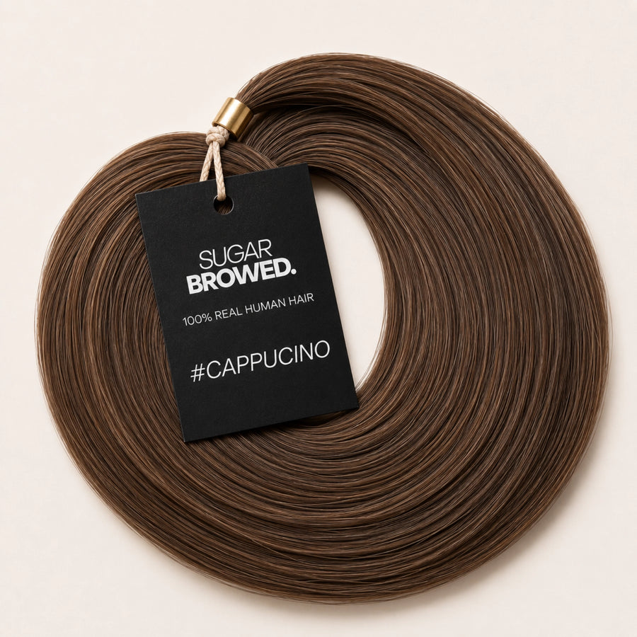 Extensiones de cejas color capuchino – Cabello humano real