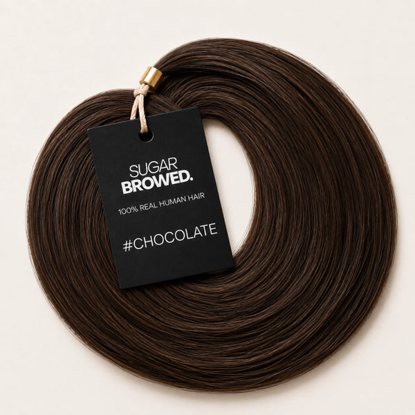 #Chocolate Brow Extensions – Real Human Hair