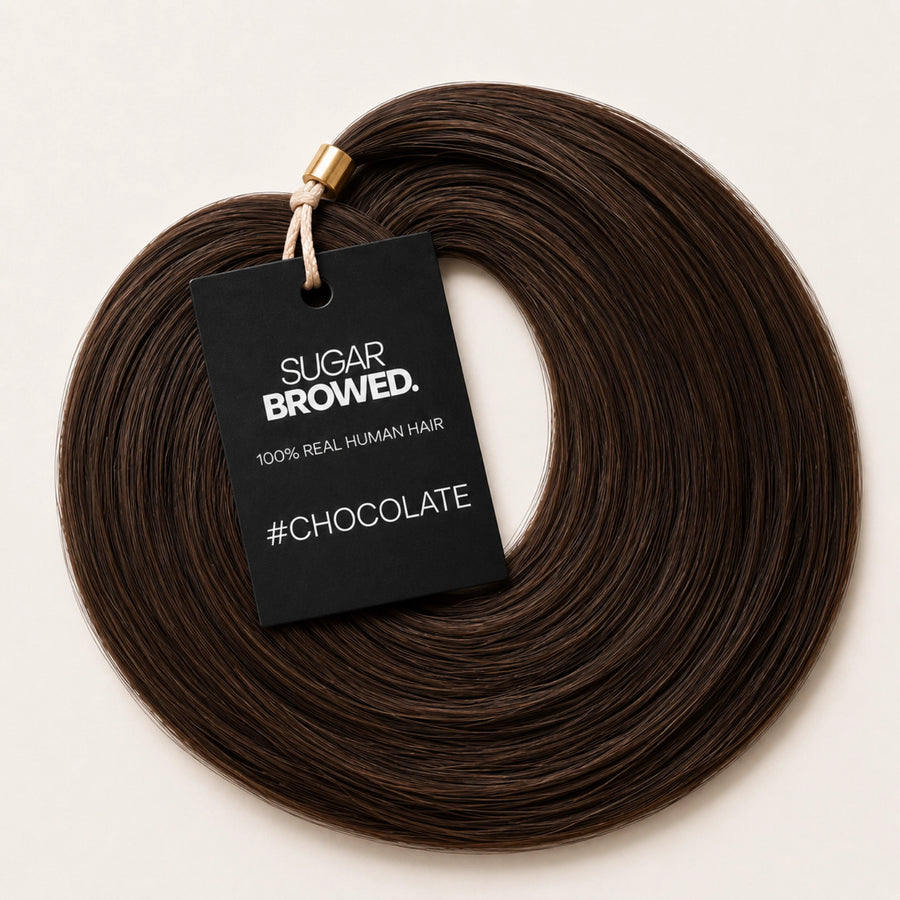 #Chocolate Brow Extensions – Real Human Hair