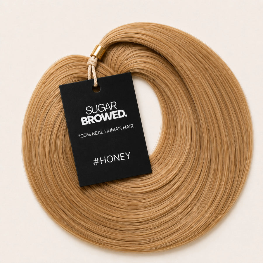 #Honey Brow Extensions – Real Human Hair