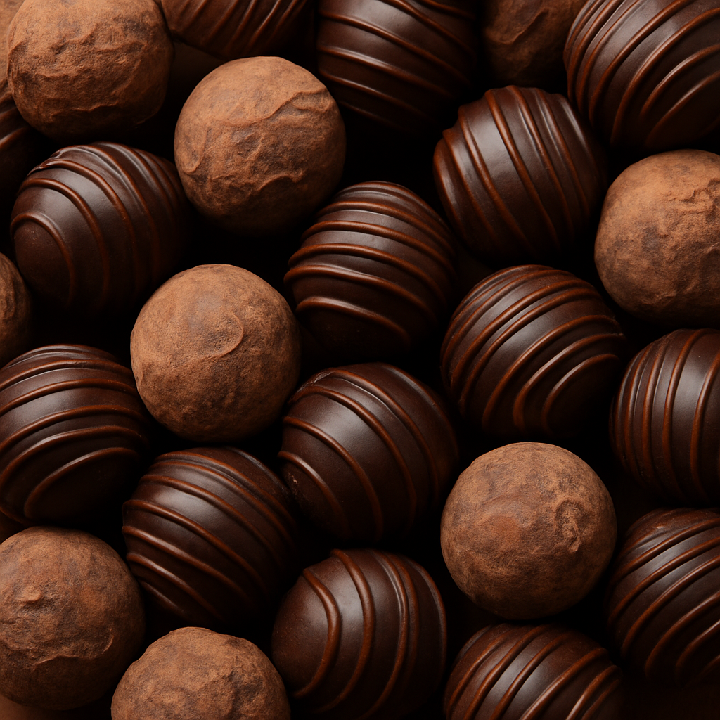 Melted chocolate background used as a luxurious product photo setting for Sugar Browed brow extensions