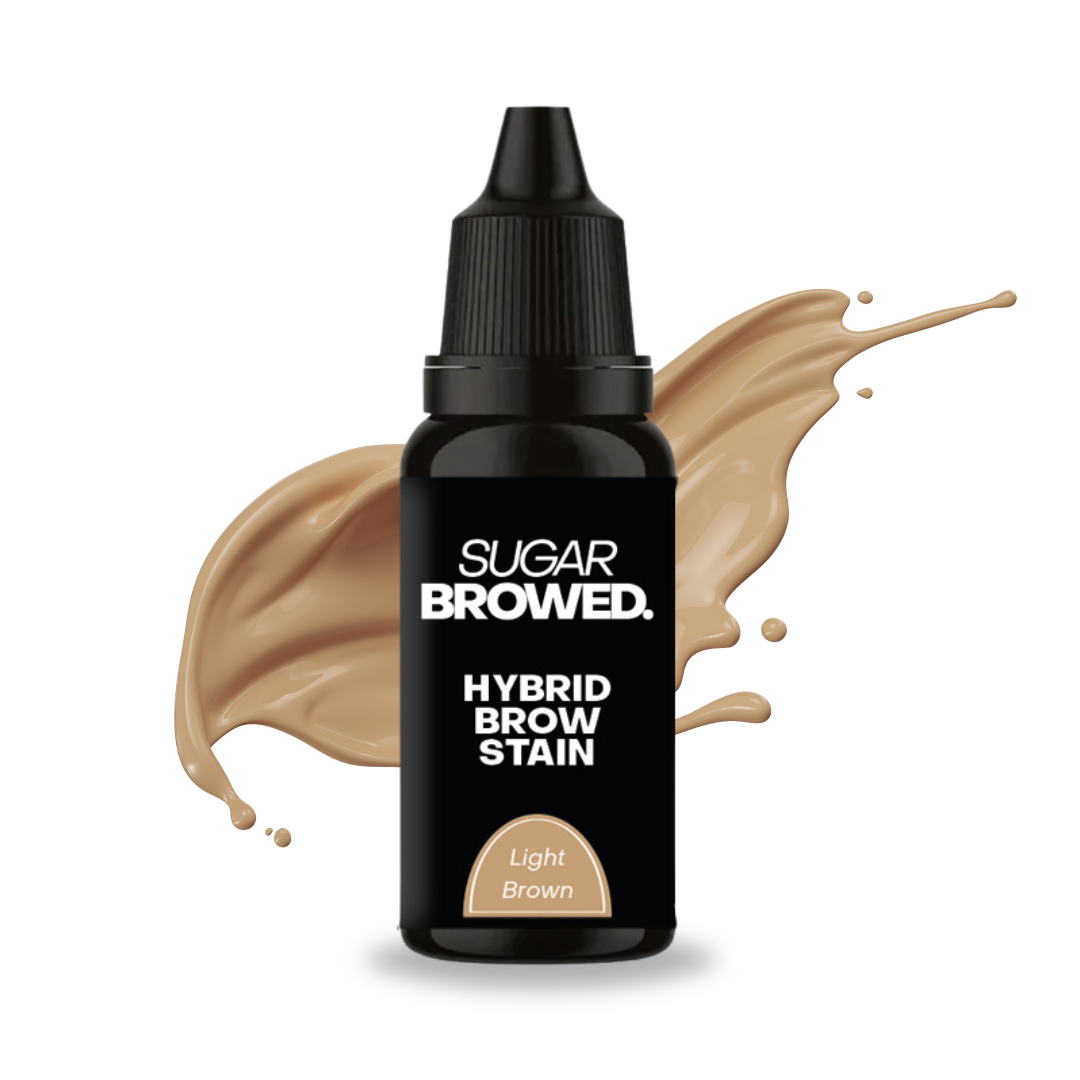 SUGAR BROWED. Henna-Free Liquid Hybrid Brow Stain for semi-permanent brow color