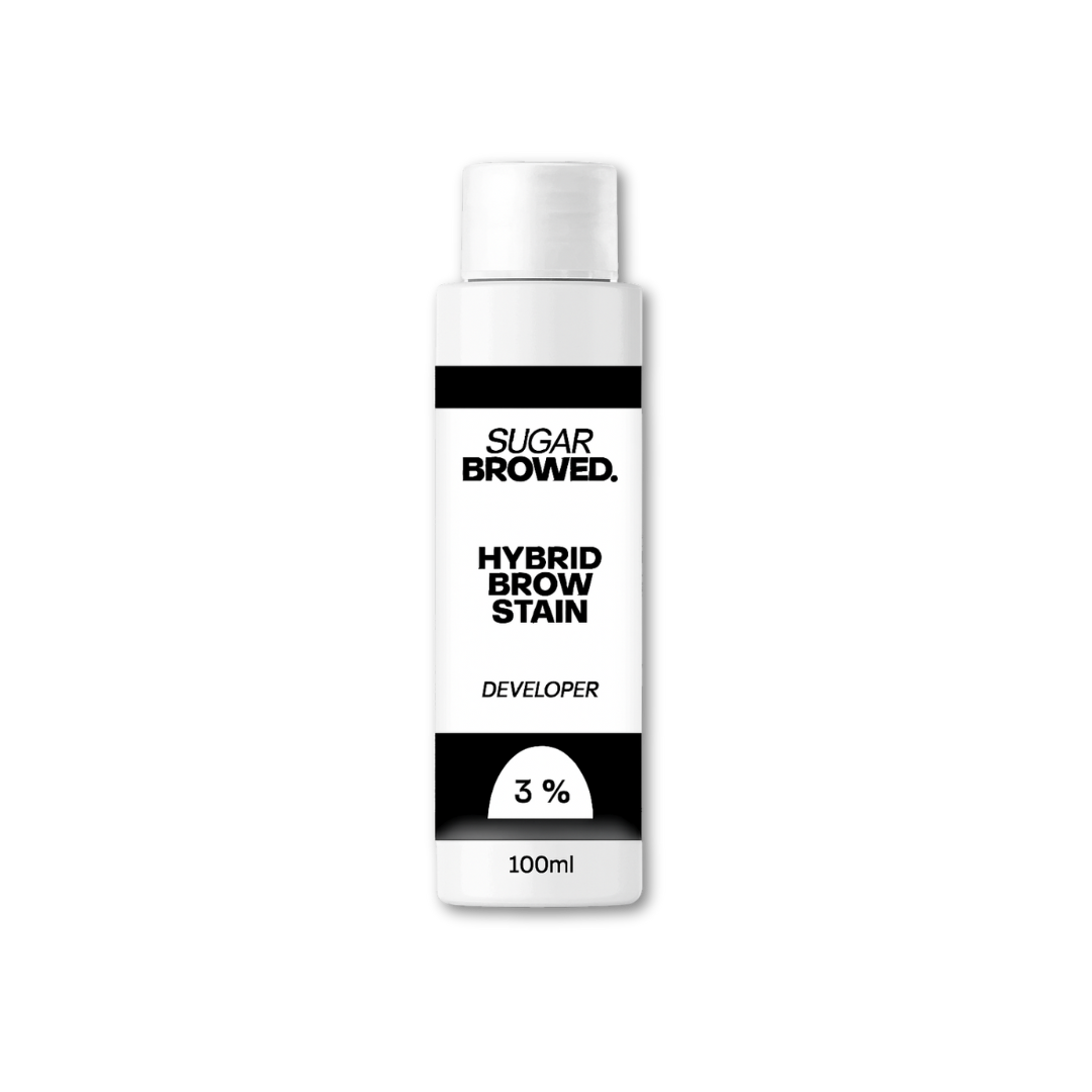 SUGAR BROWED. Hybrid Brow Stain Developer – 3% oxidant for eyebrow tinting