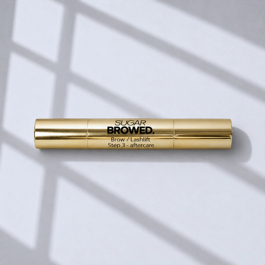 The Sugar Browed Brow / Lash Lift Step 3 - Aftercare is a professional aftercare lotion designed to nourish, condition and protect brows and lashes after lamination treatments.