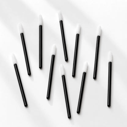 Professional remover brushes by Sugar Browed, designed for gentle product removal during brow lamination and real human hair eyebrow extension treatments.