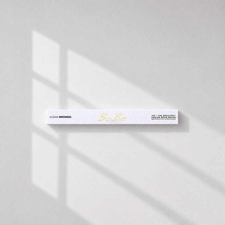 sugar browed architect 102 professional brow brush packaging