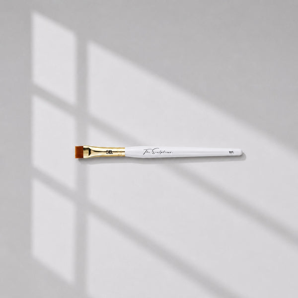 precision flat synthetic bristles brow brush sculptress 101