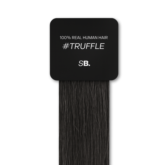 Truffle shade real human eyebrow hair extension by Sugar Browed – deep natural brown tone made from 100% real human hair for full, defined brows.